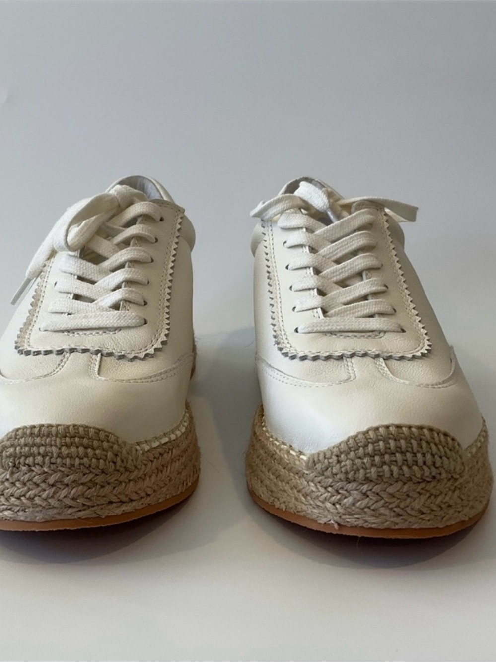 NWT Dolce Vita White Platform Jaja Espadrille Wedge Sneaker - Size: 9.5 - Picture 6 of 14